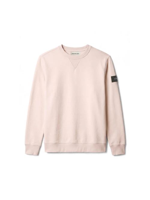 ls eu 350terry badge cn sweatshirt CALVIN KLEIN JEANS | LV04RJ200GPDJ